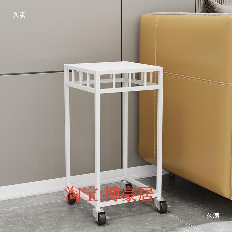 落地式客厅方形铁特艺花架鱼缸置架大号花盆BF024318架带轮可移动