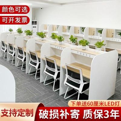 自习室学习桌封闭沉浸式共享大学生考研自修图书馆单人学习书桌