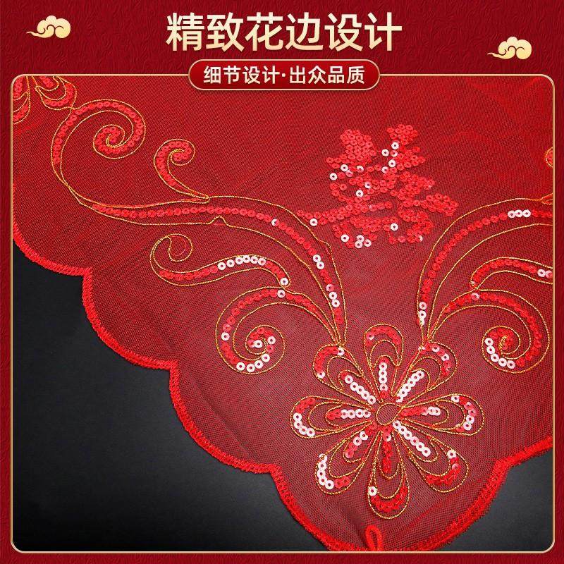 中式婚礼新娘结婚红盖头半透明头纱软纱秀禾服喜帕中国风头纱头饰,服饰配件/皮带/帽子/围巾,头纱,淘宝优惠券,粉丝福利购,淘宝优惠卷