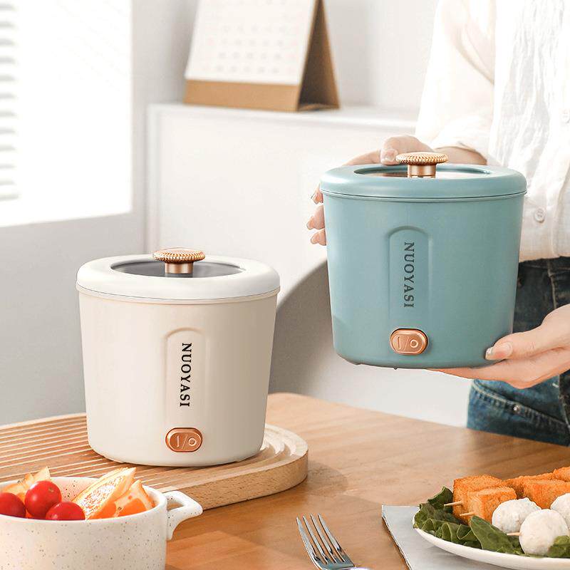 家用迷你宿舍电锅多功能电煮锅110V电热锅小型电炒锅泡面锅一体锅