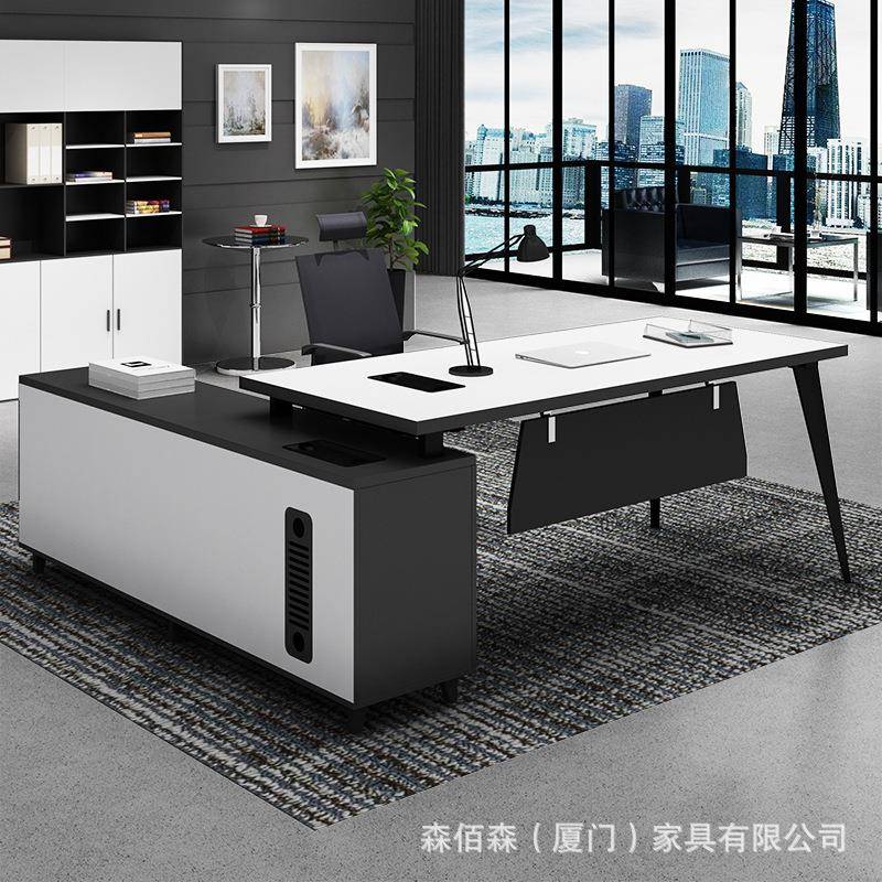办公家具老板桌简约现代1.6米1.8经理室主管桌大班台定制厦门家具