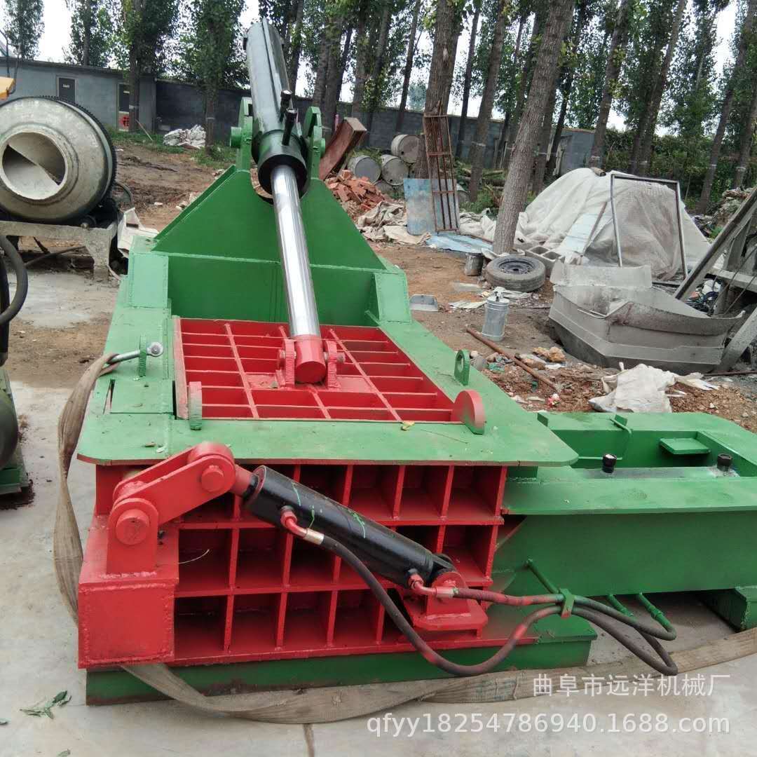 废品收购站旧纸箱打包机卧式液压打包机塑料瓶废纸箱压缩成型机