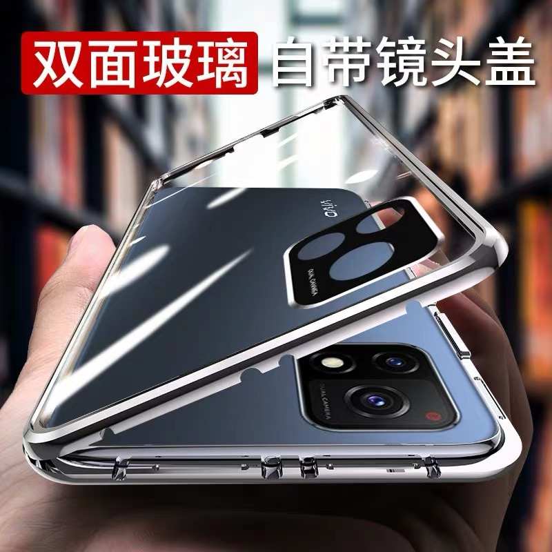 适用vivoY31s手机壳双面玻璃5G镜头全包防摔男女款y31s磁吸保护套