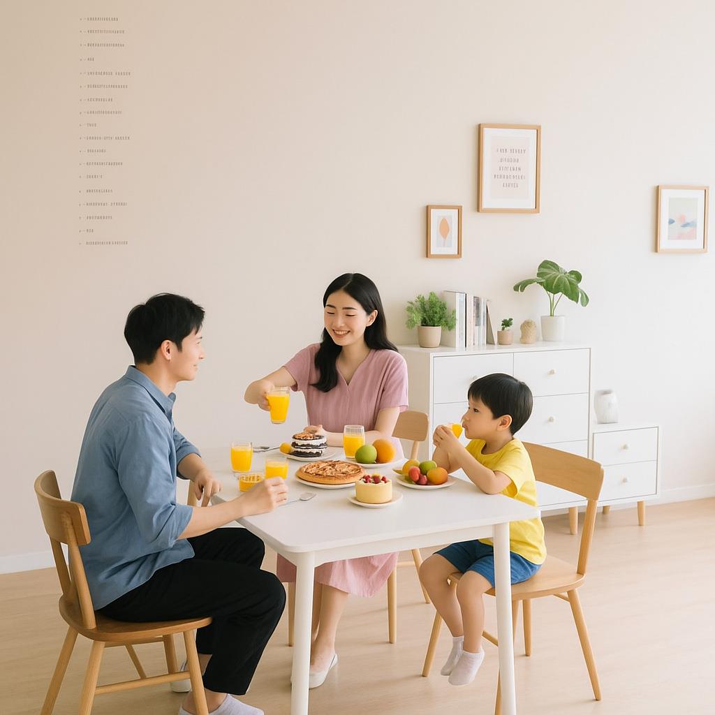 餐桌家用小户型吃饭桌子长方形餐桌出租房用饭桌奶油风餐桌椅组合