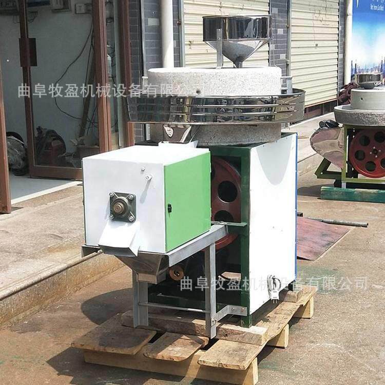 半自动商用石磨面粉机传统豆腐豆花磨浆机黄金玉米饼石磨机豆腐脑