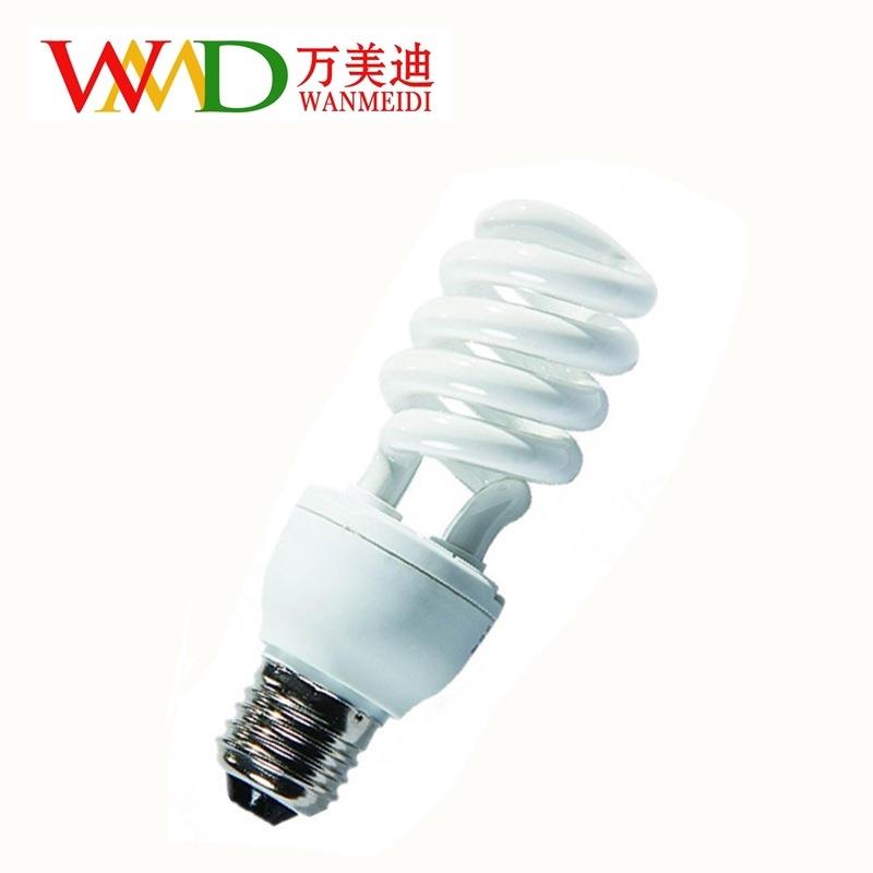 厂家三基色小半螺节能灯螺旋灯泡家居E27螺口卡口5W-20W灯泡