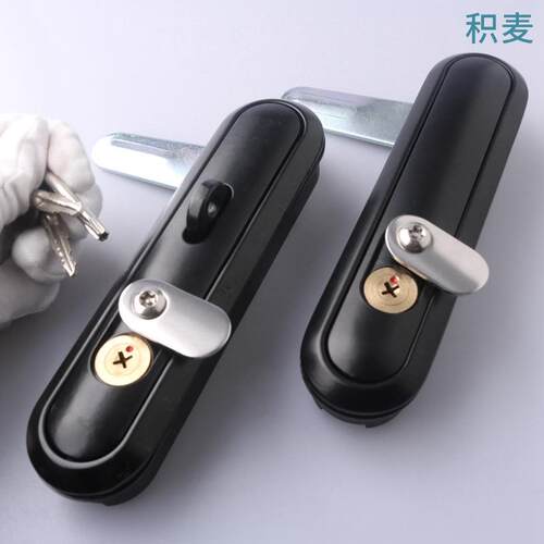 MS865-G平面锁网络标准机箱机柜门锁带挂锁型现货