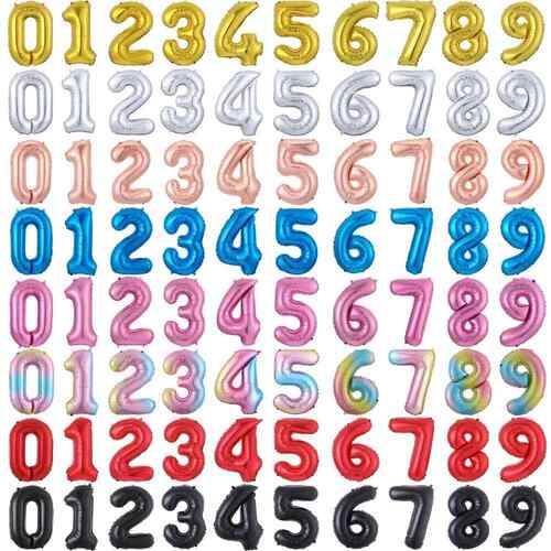 32 inch number balloon 1 2 3 4 5 6 7 8 Number Digit Helium f