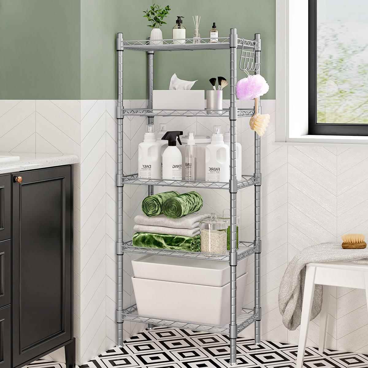 厨房多层置物架可移动收纳架落地多层烤箱微波炉锅具蔬菜储物架子