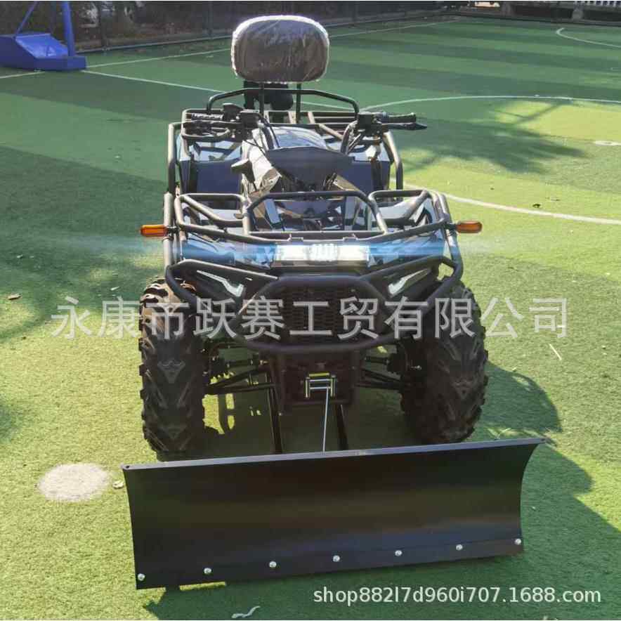 工厂生产铲雪车400CC四驱沙滩车四轮越野摩托车电动大型双人ATV
