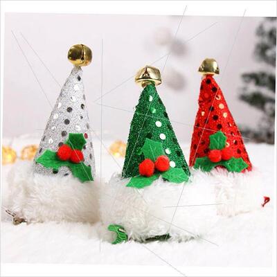 Santa hat bobby pin cartoon hair buckle sells cute dress up