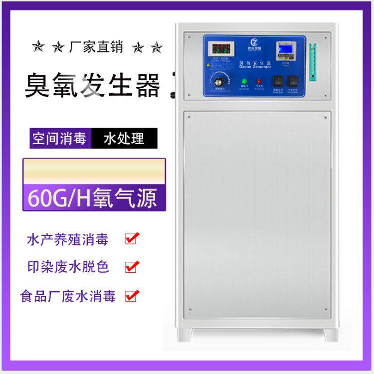 氧气源60g水冷式臭氧机工业净化水产养殖加工废水处理臭氧发生器