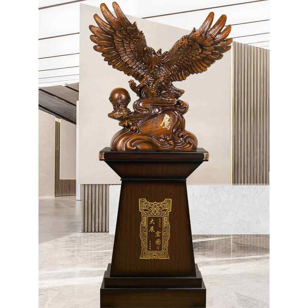 酒店开业礼物公司乔迁贺礼大展宏图老鹰摆件办公室大型落地装饰品,家居饰品,落地摆件,淘宝优惠券,粉丝福利购,淘宝优惠卷