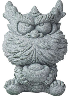 送伴砂石摆件宝宠手龙茶礼鱼缸青装饰品创意小神招财桌面萌生肖龙