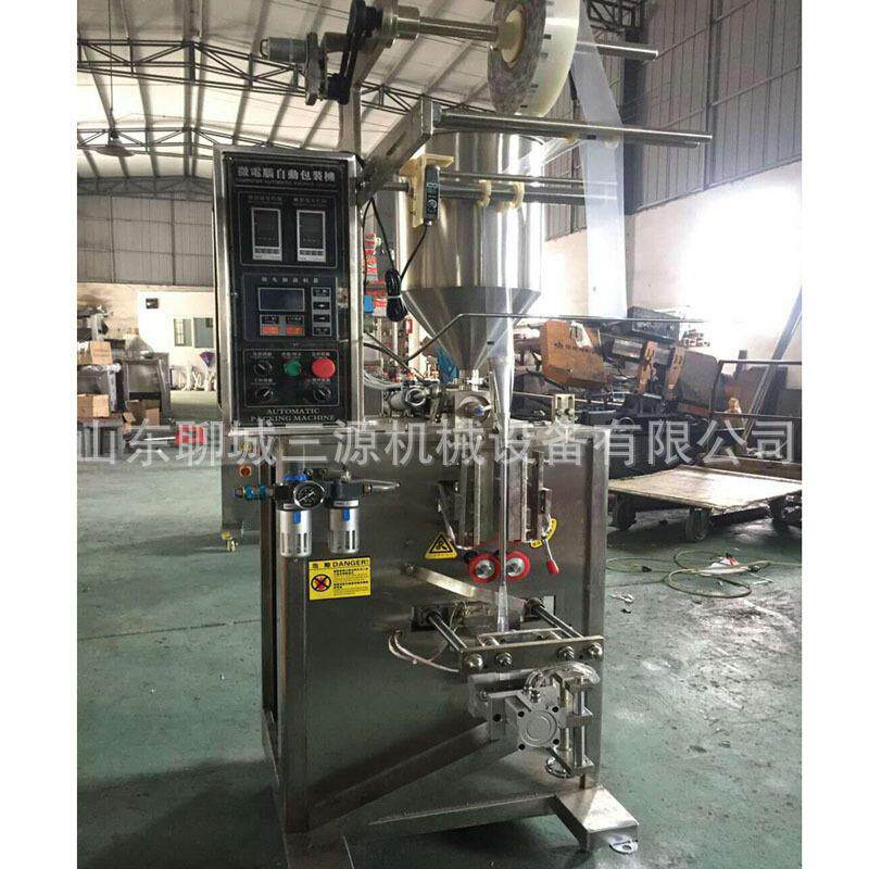 全自动膏体包装机圆角蜂蜜撕口自动包装机液体计量称重分装机