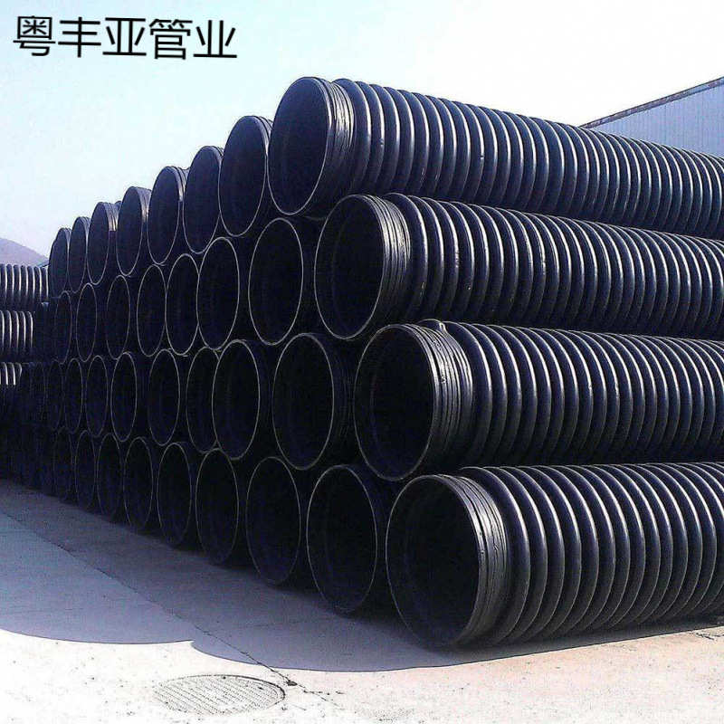 克拉管hdpe排污管增强缠绕管高密度聚乙烯缠绕结构壁管厂家直销