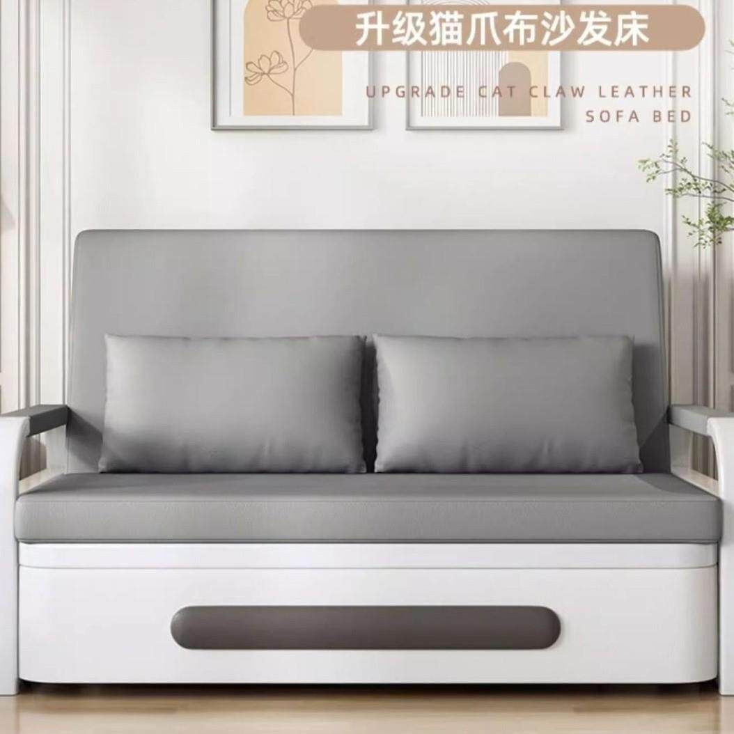 沙发床一体两用折叠床多功能布艺沙发小户型客厅出租屋收纳单人床