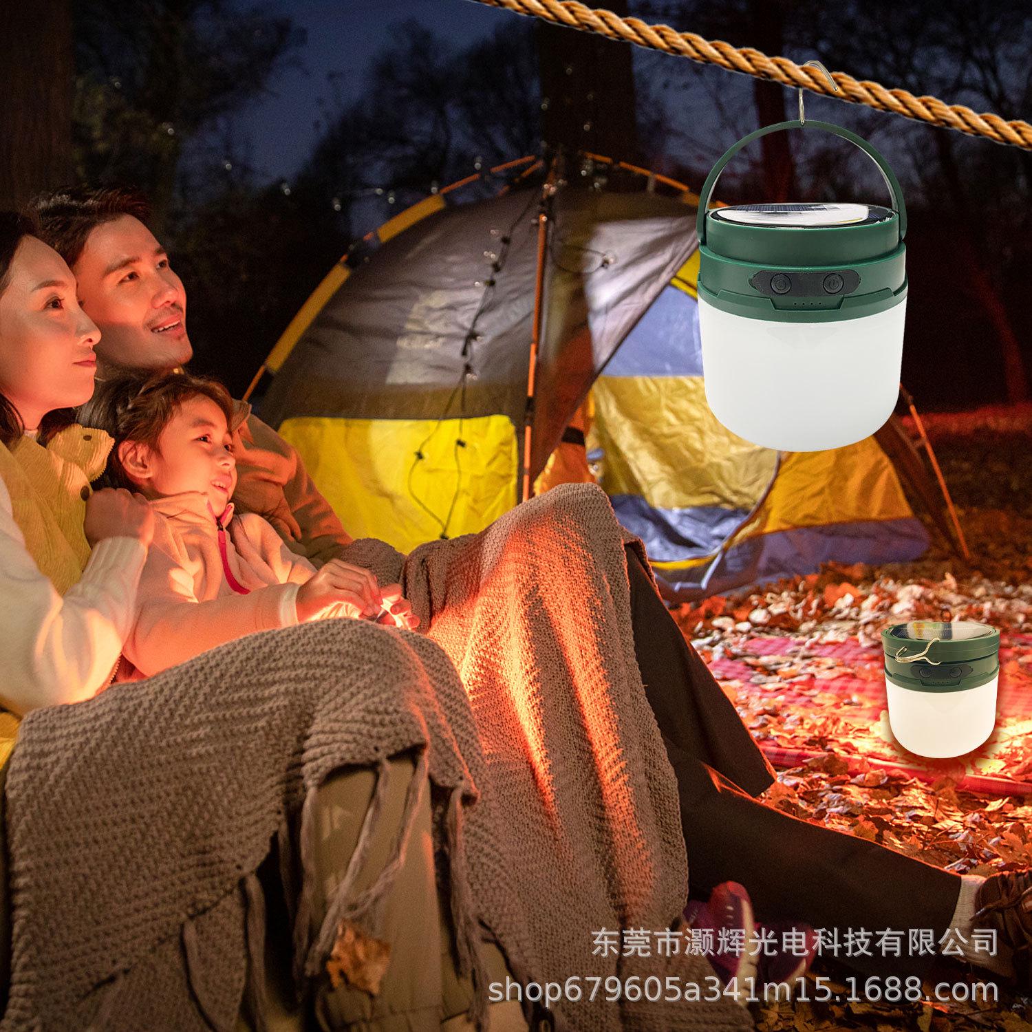 灯装饰户外太阳能氛围户外露营露营灯串灯二合一新款照明便携氛围