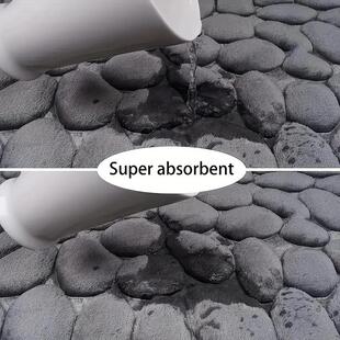 Washroom shaped pad waterproof mat foot toilet floor