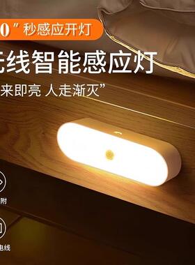 Motion Sensor Night Light Smart Rechargeable Portable Lamp f