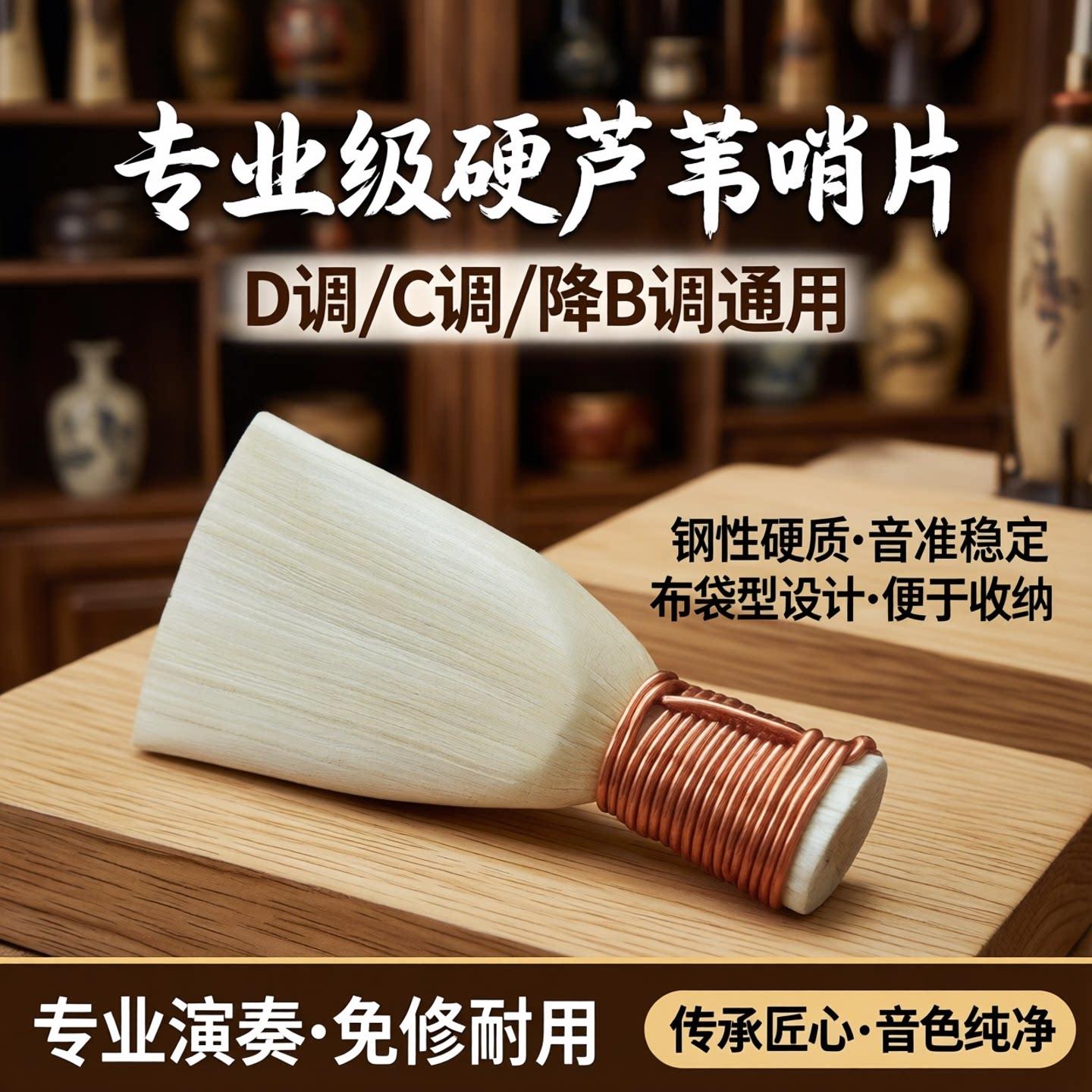 唢呐哨片钢性硬芦苇叫子D调C调非免修硬哨子布袋型专业降b调哨片