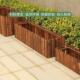 防腐木长方形花箱花盆碳化室外户外种植庭院种菜阳台实木花箱跨境