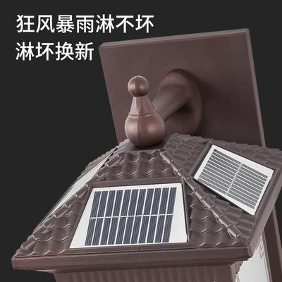 中能山古镇灯具厂太阳照明XOT灯灯户外仿古古风柱子灯围墙壁太能