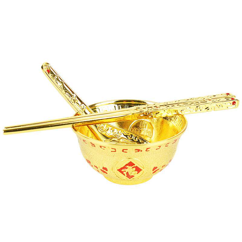 合金餐具 合金碗 勺 筷子摆件家居用品金属工艺品 厂家直销