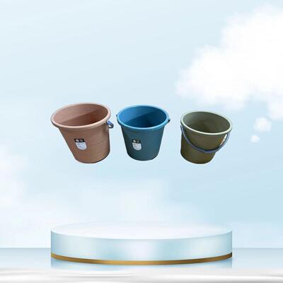 Simple and Durable Plastic Bucket - Perfect for Home, Dorm,