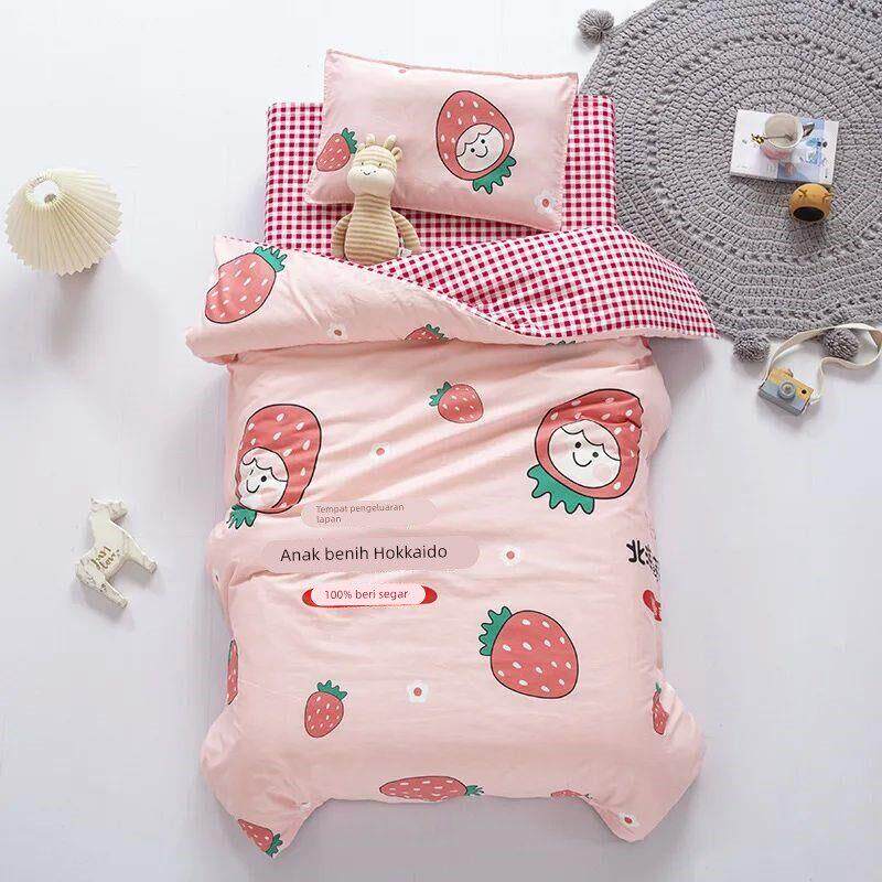 3pcs Baby Bedding Set For Baby Kindergarten Crib Bed Linen K