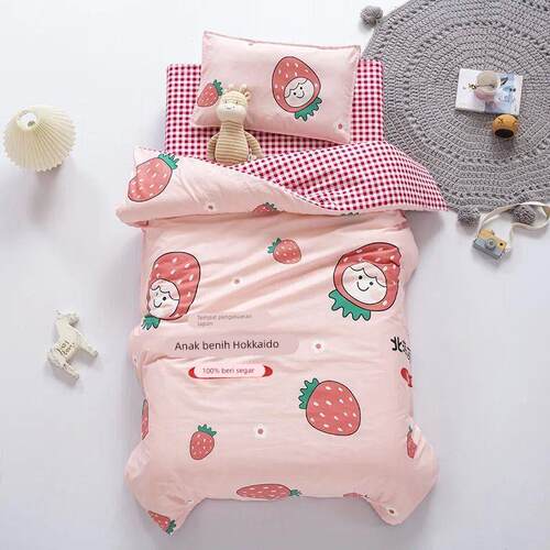 3pcs Baby Bedding Set For Baby Kindergarten Crib Bed Linen K