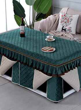 9形WOR12长片电炉罩新款加F76J67S6厚烤火罩冬季夹棉方取暖套茶几