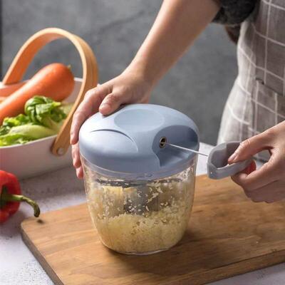 500/900ML Manual Meat Mincer Garlic Chopper Rotate Garlic Pr