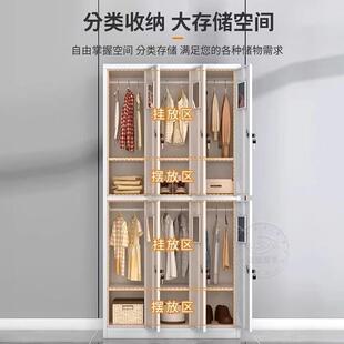 六门更衣柜铁钢制皮柜宿舍带锁防储物柜浴室健房换衣柜火1800 900