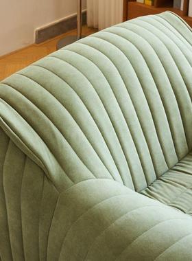 懒人沙人发躺椅复古法客厅43900卧室阳台网红轻奢方块毛式毛虫单