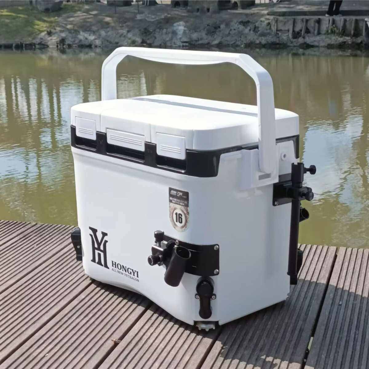全套多功能小钓箱16升升降脚超轻钓鱼保温箱子迷你便携活鱼桶钓箱