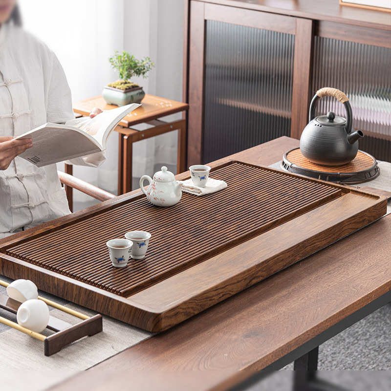 家用2023新款茶盘实木排水式功夫茶台办公室电木茶盘茶海茶托盘