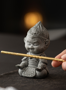 装饰桌面书房猴齐天大圣生肖家居摆设灵摆件盆景装饰办公室悟空猴