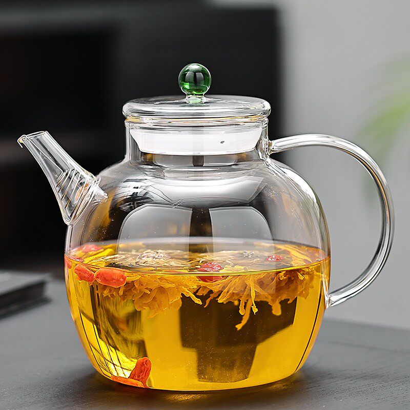 冷水壶家用冷水壶大容量泡茶壶耐高温加厚玻璃煮水壶白开水果汁壶