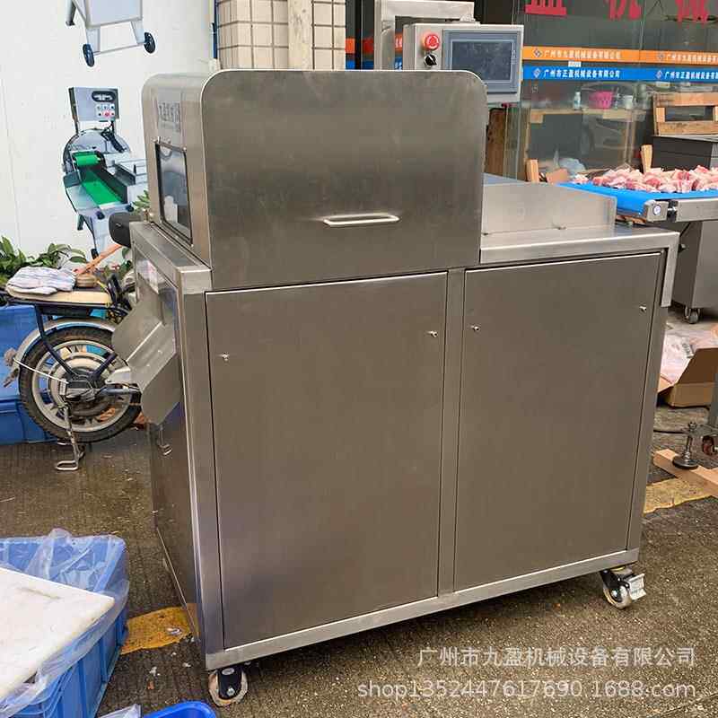 牛全自动数控肉切丁机JY-300D冷冻冻粒牛肉腩切LWP块切机 排骨切