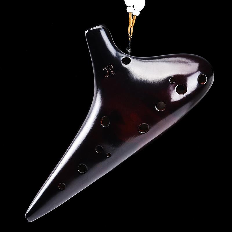 新款/陶笛12s孔中音gC调AC高音f/高音s/高音sc十二孔四件套学生乐