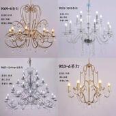 亭吊顶灯堂饰婚仪庆新道具水 铁艺电镀123123水晶吊灯式 款 婚礼欧式