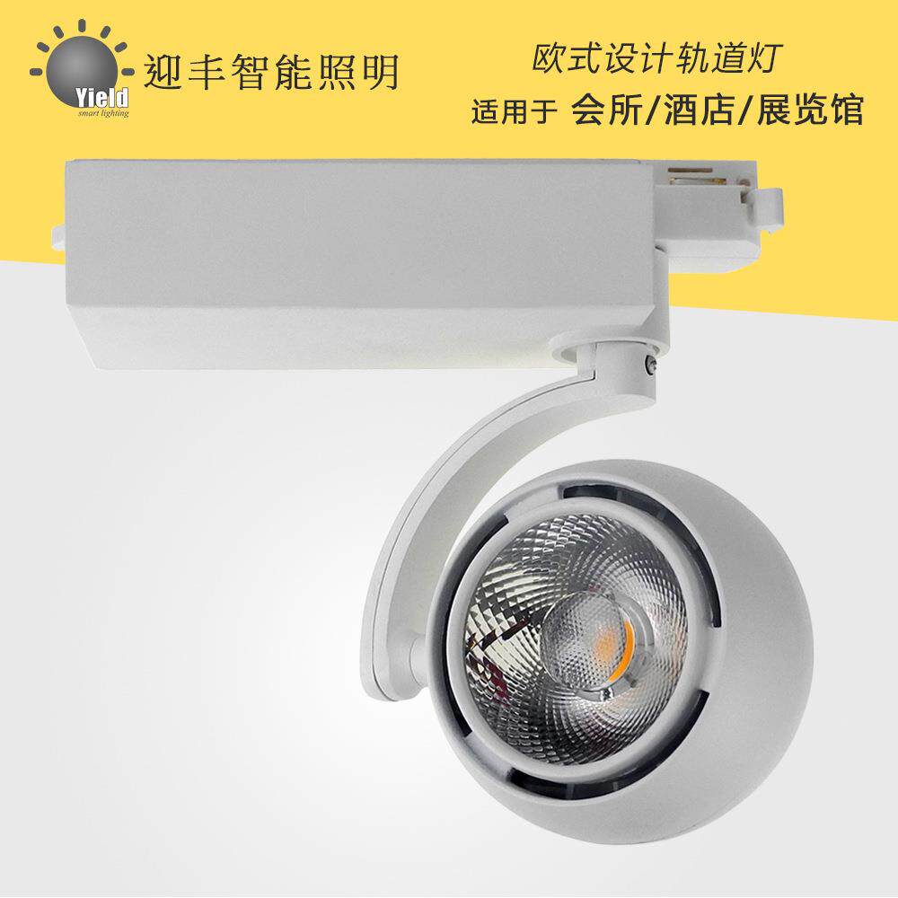 高端明装导轨灯适用酒店会所LED新款射灯 COB升级欧式个性轨道灯