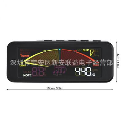 FLANGER FMT-209校音节拍定音三合一 吉他贝斯提琴等节拍调音器