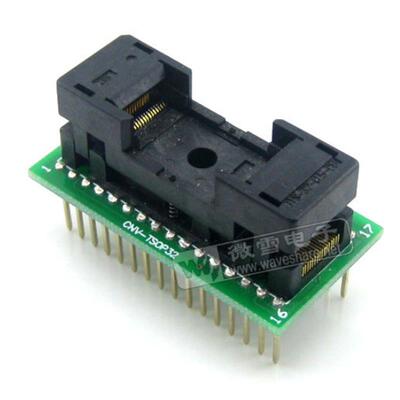 TSOP32转DIP32 编程座 IC引脚间距0.5mm 烧录座 OTS-32-0.5-08