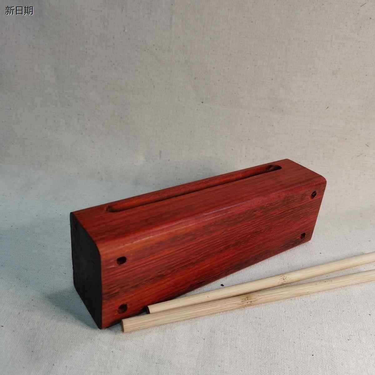 正品歌打击乐器工厂店红木高低/音双音用梆子戏剧梆鼓彩木鱼206.