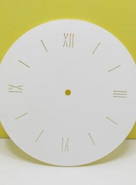 diy表盘雪弗板板钟表盘空白圆形DIY挂钟配件时尚创意个性简约手绘