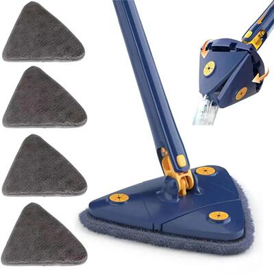 Triangle Cleaning Mop Telescopic 360° Rotatable Adjustable