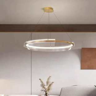 高级感设计师北欧客厅吊灯现代简约卧室房间餐厅圆形led吊灯