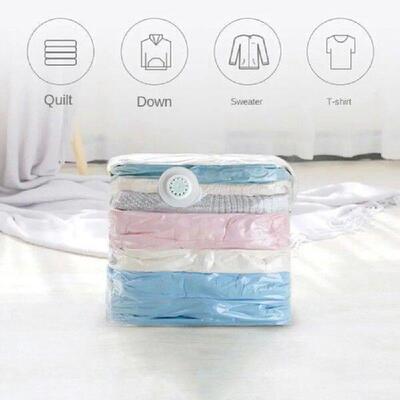 1PC No Pump Needed Vacuum Sealer Packing Bag Clothes